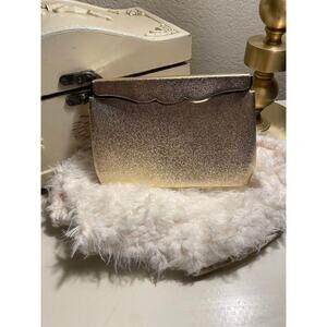 Vtg Miss Lewis Clutch Gold Evening bag